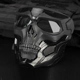 Tactical Paintball Skull Masks Outdoor Breathable Hunting Shooting Skull Mask Military Full Face Safety Airsoft Paintball Masks - everythingyouuneedd