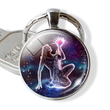 12 Constellations Keychain Constellation Key Rings Zodiac Sign Key Chain Pendant Jewelry Libra Aries Leo Fashion Birthday Gift - everythingyouuneedd