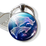 12 Constellations Keychain Constellation Key Rings Zodiac Sign Key Chain Pendant Jewelry Libra Aries Leo Fashion Birthday Gift - everythingyouuneedd