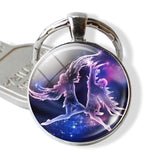 12 Constellations Keychain Constellation Key Rings Zodiac Sign Key Chain Pendant Jewelry Libra Aries Leo Fashion Birthday Gift - everythingyouuneedd