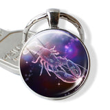 12 Constellations Keychain Constellation Key Rings Zodiac Sign Key Chain Pendant Jewelry Libra Aries Leo Fashion Birthday Gift - everythingyouuneedd