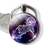 12 Constellations Keychain Constellation Key Rings Zodiac Sign Key Chain Pendant Jewelry Libra Aries Leo Fashion Birthday Gift - everythingyouuneedd