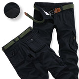 Mens Winter Pants Thick Warm Cargo Pants Casual Fleece Pockets Fur Trouser Plus Size 38 40 Fashion Loose Baggy Joger Worker Male - everythingyouuneedd