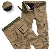 Mens Winter Pants Thick Warm Cargo Pants Casual Fleece Pockets Fur Trouser Plus Size 38 40 Fashion Loose Baggy Joger Worker Male - everythingyouuneedd