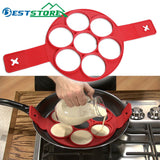 Pancake Maker Egg Ring Maker Nonstick Easy Fantastic Egg Omelette Mold Kitchen Gadgets Cooking Tools Silicone - everythingyouuneedd