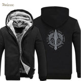 Odin Vikings Hoodie Men Viking Berserker Stylish Jacket 2018 Winter Brand Warm Fleece Hip Hop Hooded Sweatshirt Coat Homme 5XL - everythingyouuneedd