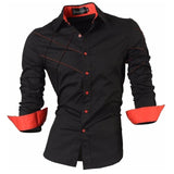 jeansian Spring Autumn Features Shirts Men Casual Jeans Shirt New Arrival Long Sleeve Casual Slim Fit Male Shirts Z034 - everythingyouuneedd