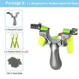 Powerful Rubber Band Slingshot Hunting High Precision Flat Leather Slingshot Professional Fast Bow Outdoor Special For Hunting - everythingyouuneedd