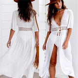 2020 Sexy Beach Dress Swimwear Women Beach Cover Up Cardigan Swimwear Bikini Cover ups Robe Plage Zaful Dress for Beach - everythingyouuneedd