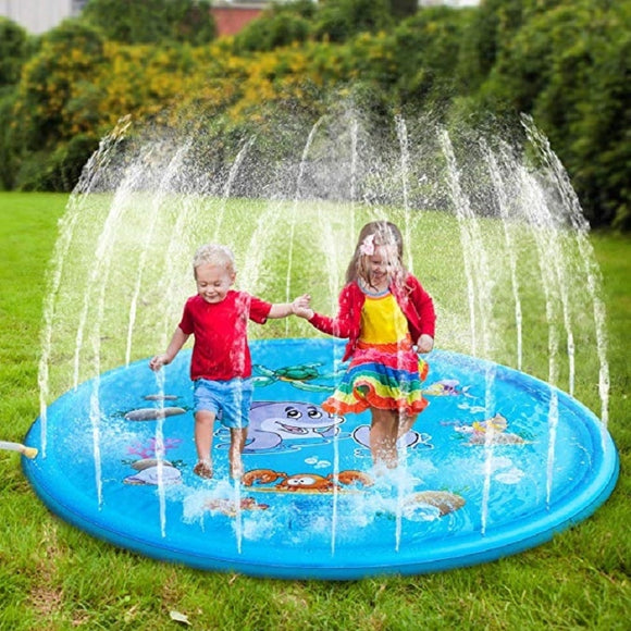 170cm Inflatable Spray Water Cushion Summer Kids Play Water Mat Lawn Games Pad Sprinkler Play Toys Outdoor Tub Swiming Pool - everythingyouuneedd