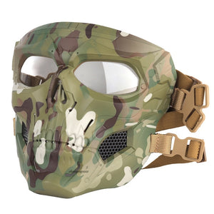 Tactical Paintball Skull Masks Outdoor Breathable Hunting Shooting Skull Mask Military Full Face Safety Airsoft Paintball Masks - everythingyouuneedd