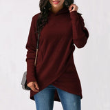 Sudaderas con capucha de mujer 2019 Otoño Invierno de talla grande de manga larga bolsillo Pullover Hoodie mujer Casual cálido Sudadera con capucha - everythingyouuneedd