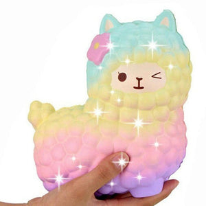 jumbo sheep alpaca squishy cute galaxy slow rising animal squishy squish wholesale exquisite kids gift - everythingyouuneedd