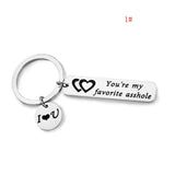 Custom Keyring Engraved Thank for All The Orgasms I Love You Key Ring Couple Keychain Jewelry Gifts Give To My Boyfriend Husband - everythingyouuneedd