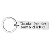 Custom Keyring Engraved Thank for All The Orgasms I Love You Key Ring Couple Keychain Jewelry Gifts Give To My Boyfriend Husband - everythingyouuneedd