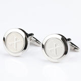 Mens Classic Initial Cufflinks Alphabet Letter silver Cufflinks Formal Business Wedding Shirts R-Z - everythingyouuneedd