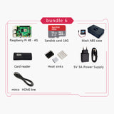 New 2019 Official Original Raspberry Pi 4 Model B Development Board Kit RAM 2G/4G 4 Core CPU 1.5Ghz 3 Speeder Than Pi 3B+ - everythingyouuneedd