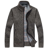 Neue Strickjacke Pullover Männer Herbst Winter SweaterCoats Männlichen Dicken Faux Pelz Wolle Herren Pullover Jacken Casual Strickwaren Größe M-3XL - everythingyouuneedd