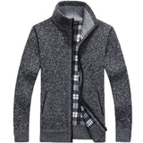 Neue Strickjacke Pullover Männer Herbst Winter SweaterCoats Männlichen Dicken Faux Pelz Wolle Herren Pullover Jacken Casual Strickwaren Größe M-3XL - everythingyouuneedd