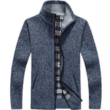 Neue Strickjacke Pullover Männer Herbst Winter SweaterCoats Männlichen Dicken Faux Pelz Wolle Herren Pullover Jacken Casual Strickwaren Größe M-3XL - everythingyouuneedd