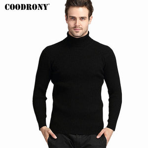 COODRONY Winter Dicke Warme Kaschmir Pullover Männer Rollkragen Herren Pullover Slim Fit Pullover Männer Klassische Wolle Strickwaren Pull Homme - everythingyouuneedd