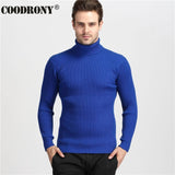 COODRONY Winter Dicke Warme Kaschmir Pullover Männer Rollkragen Herren Pullover Slim Fit Pullover Männer Klassische Wolle Strickwaren Pull Homme - everythingyouuneedd