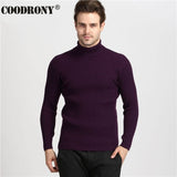 COODRONY Winter Dicke Warme Kaschmir Pullover Männer Rollkragen Herren Pullover Slim Fit Pullover Männer Klassische Wolle Strickwaren Pull Homme - everythingyouuneedd