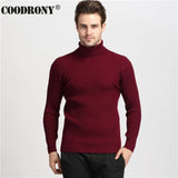 COODRONY Winter Dicke Warme Kaschmir Pullover Männer Rollkragen Herren Pullover Slim Fit Pullover Männer Klassische Wolle Strickwaren Pull Homme - everythingyouuneedd